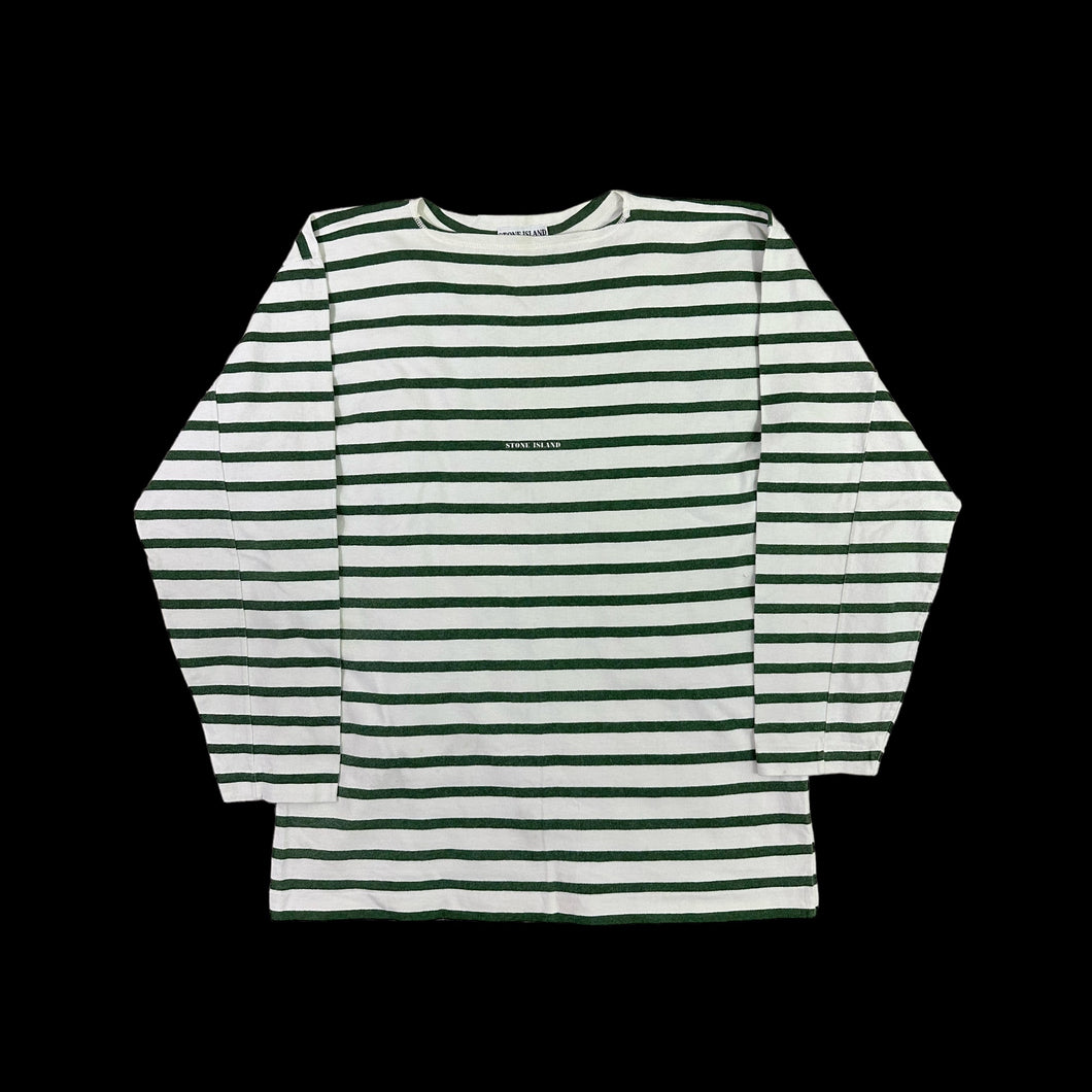 Stone Island Long Sleeved Striped T Shirt from late 80’s
