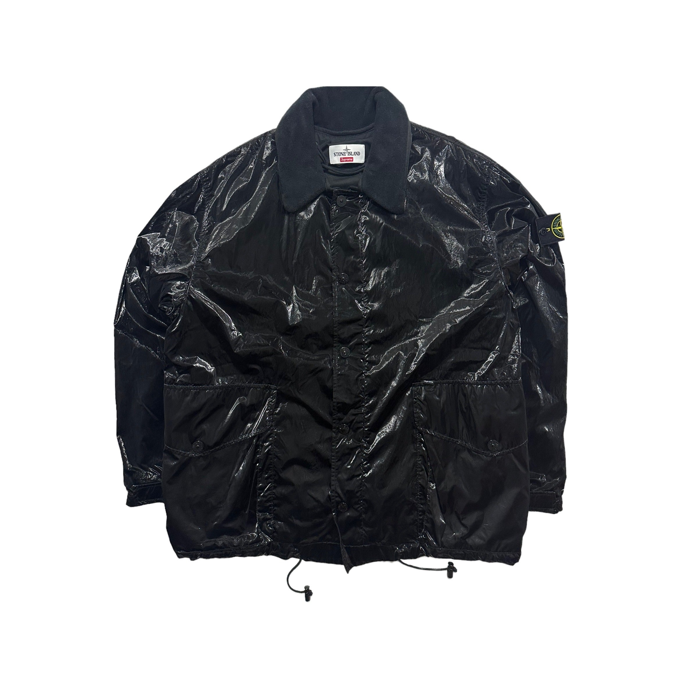 Stone island outlet silk jacket