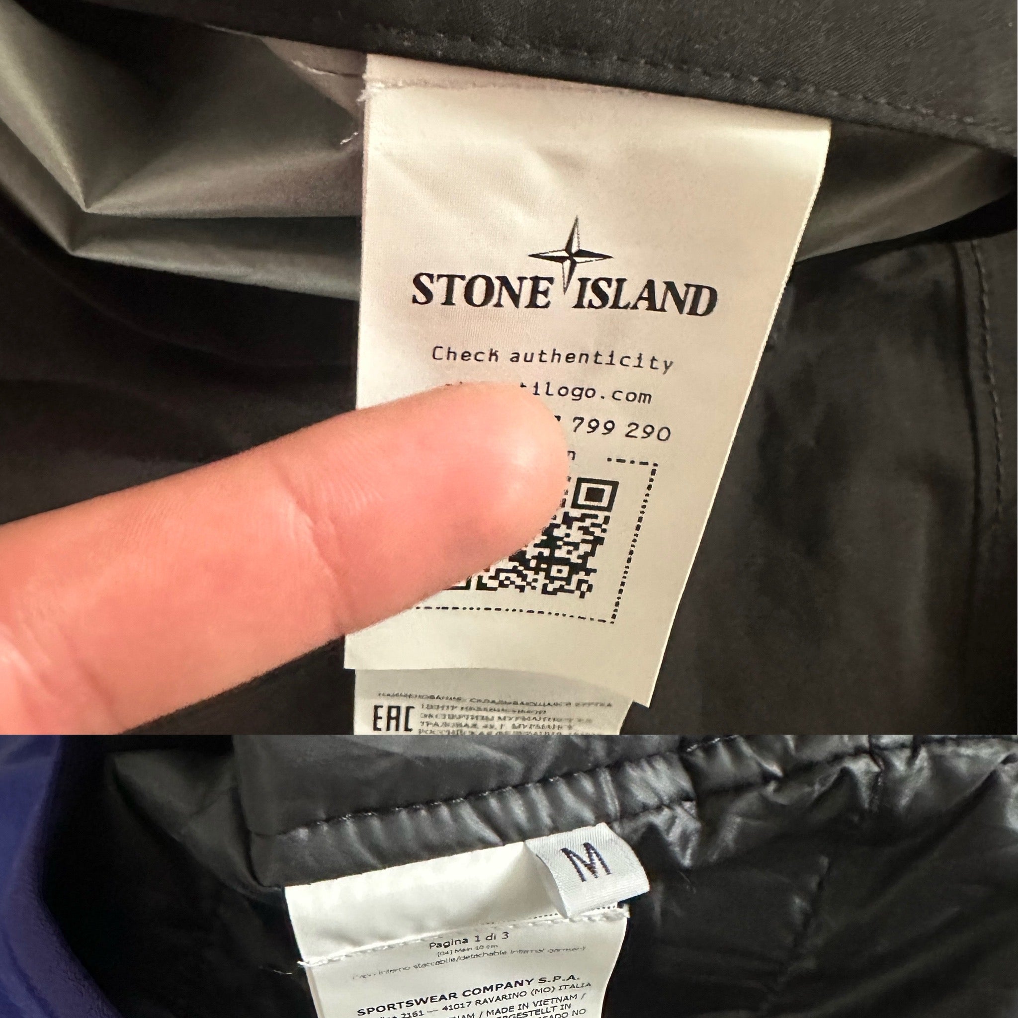 Stone Island 3 in 1 Anorak Goretex Jacket with Bag & Gilet