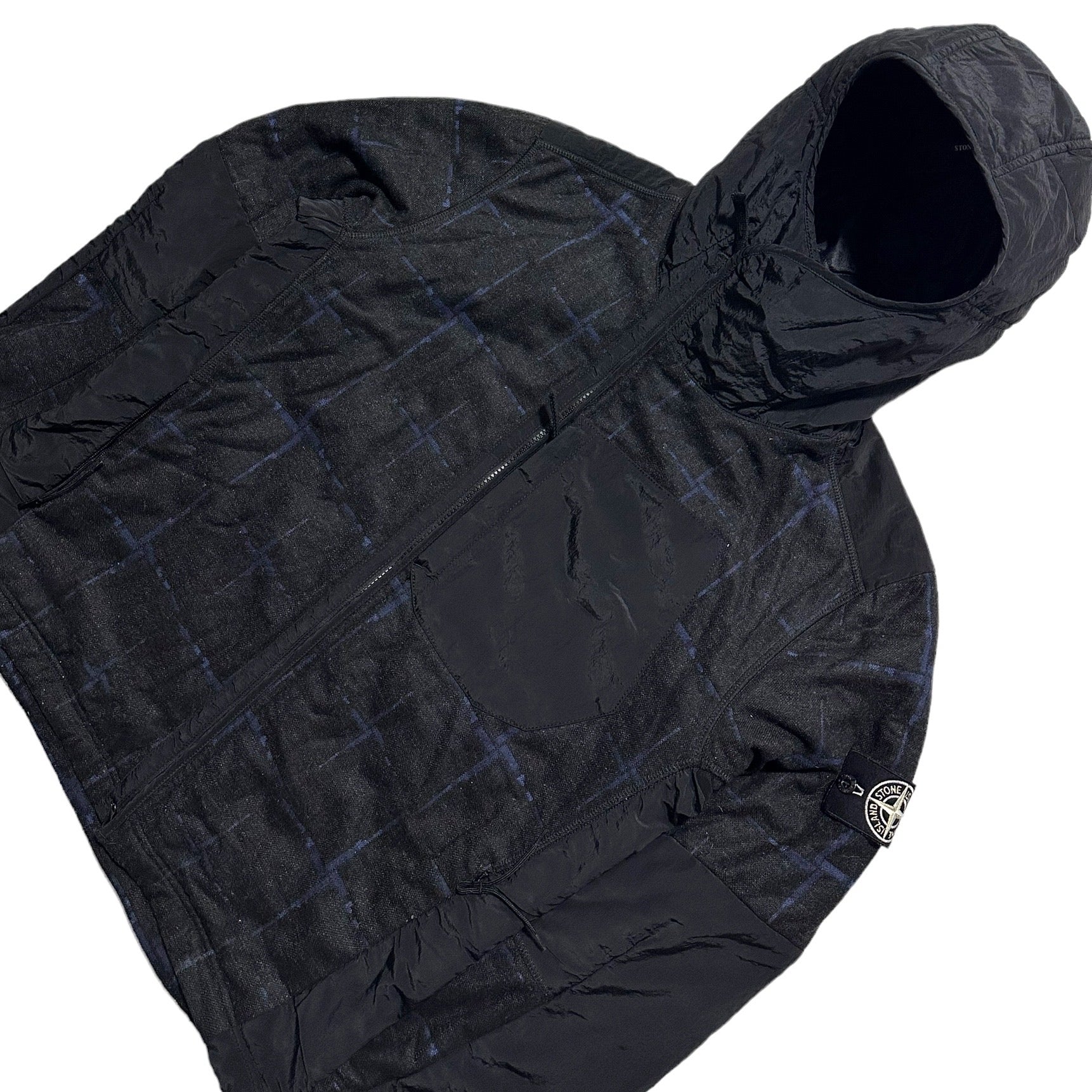 Stone Island Dormeuil House Check Primaloft Jacket with Special Process Badge