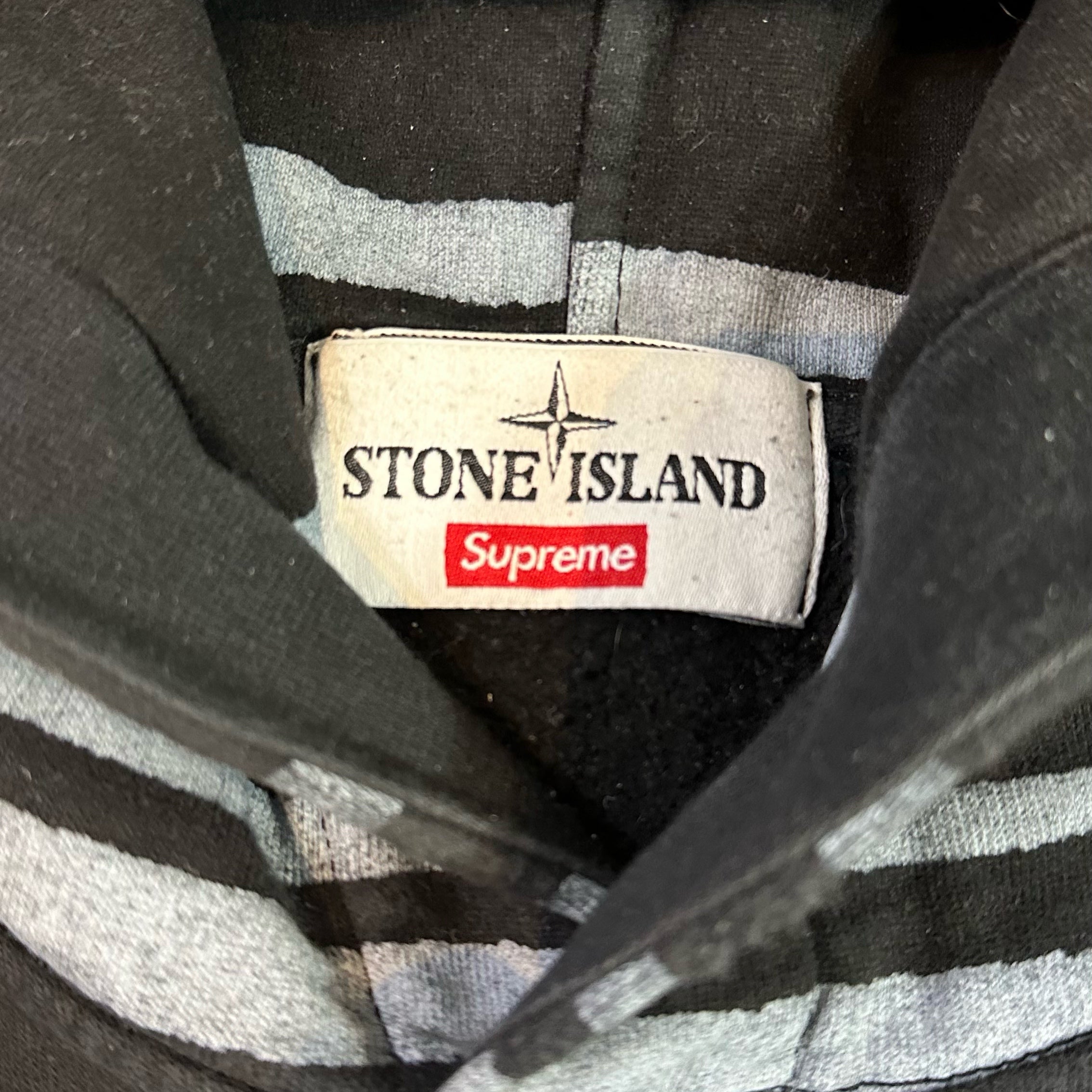 Stone Island x Supreme Pullover Warp Hoodie