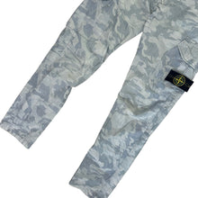 Load image into Gallery viewer, Stone Island Light Blue Camouflage Slim Cargo Trousers
