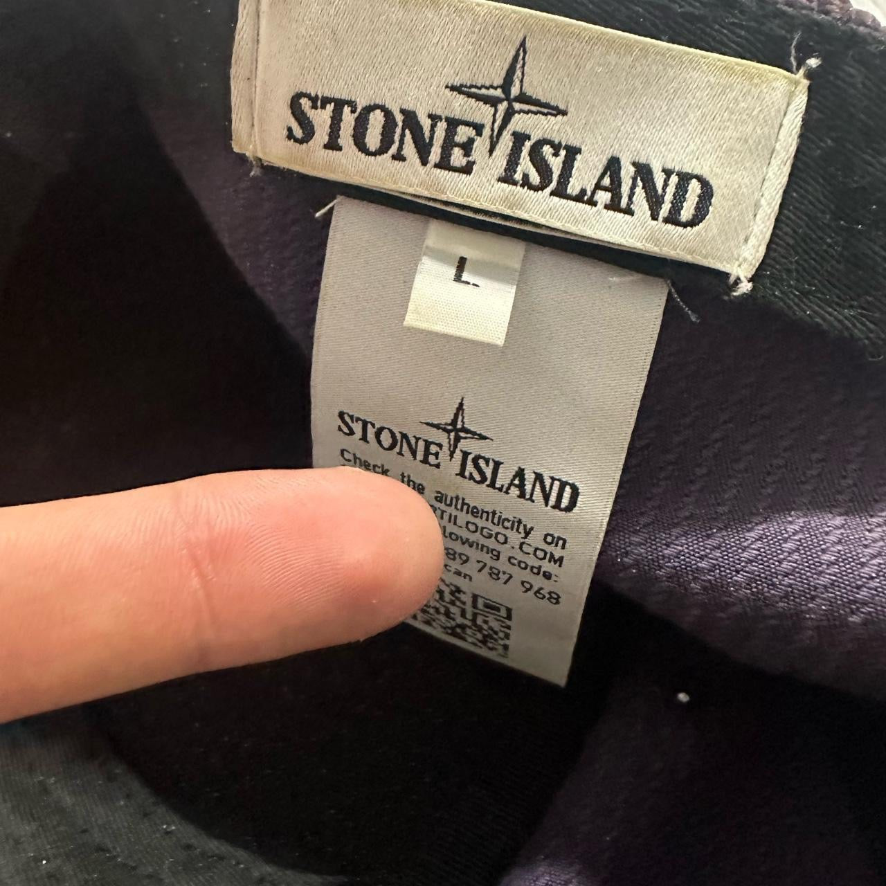 Stone Island Corduroy Compass Logo Hat