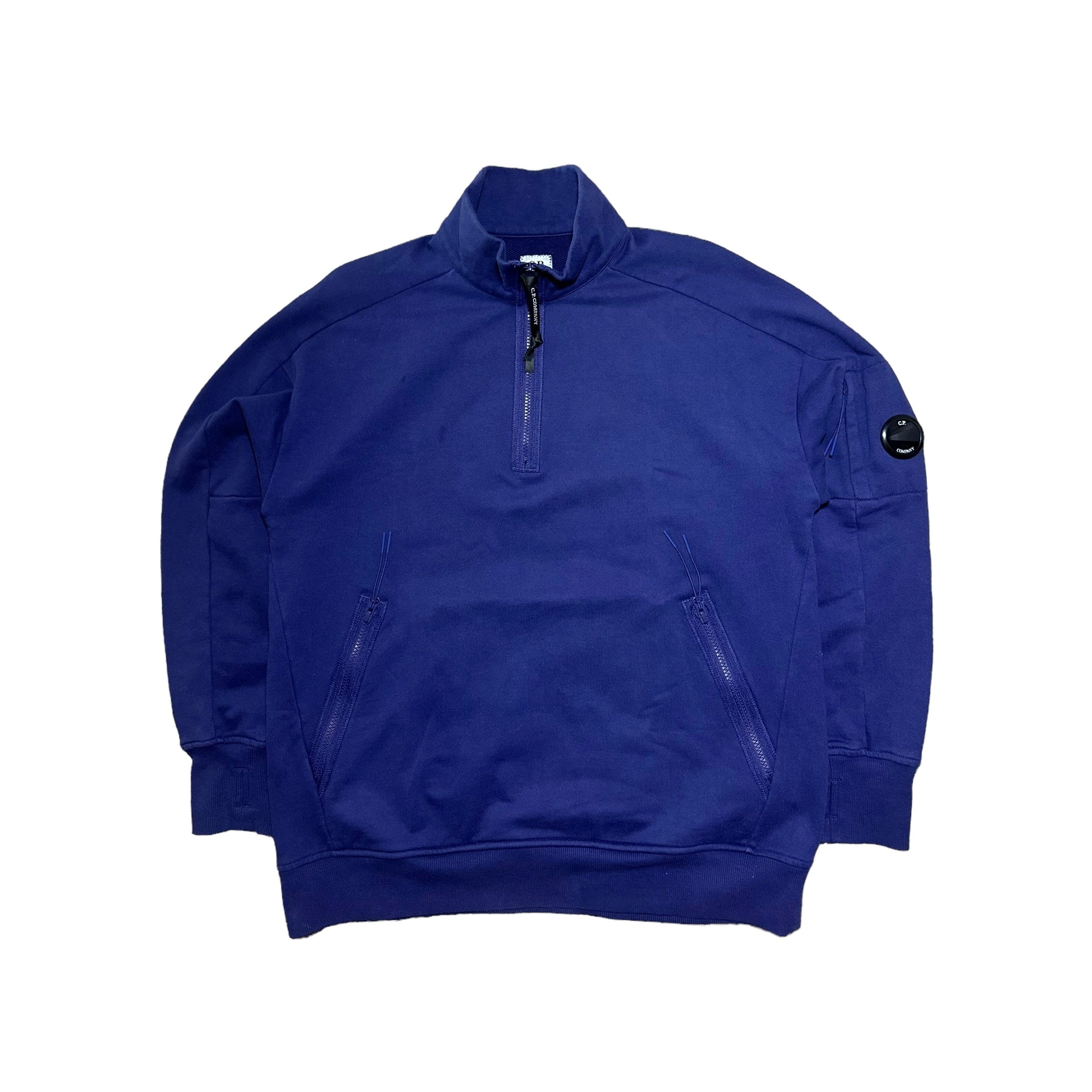 CP Company 1/4 Zip Pullover Jumper with Micro Lens