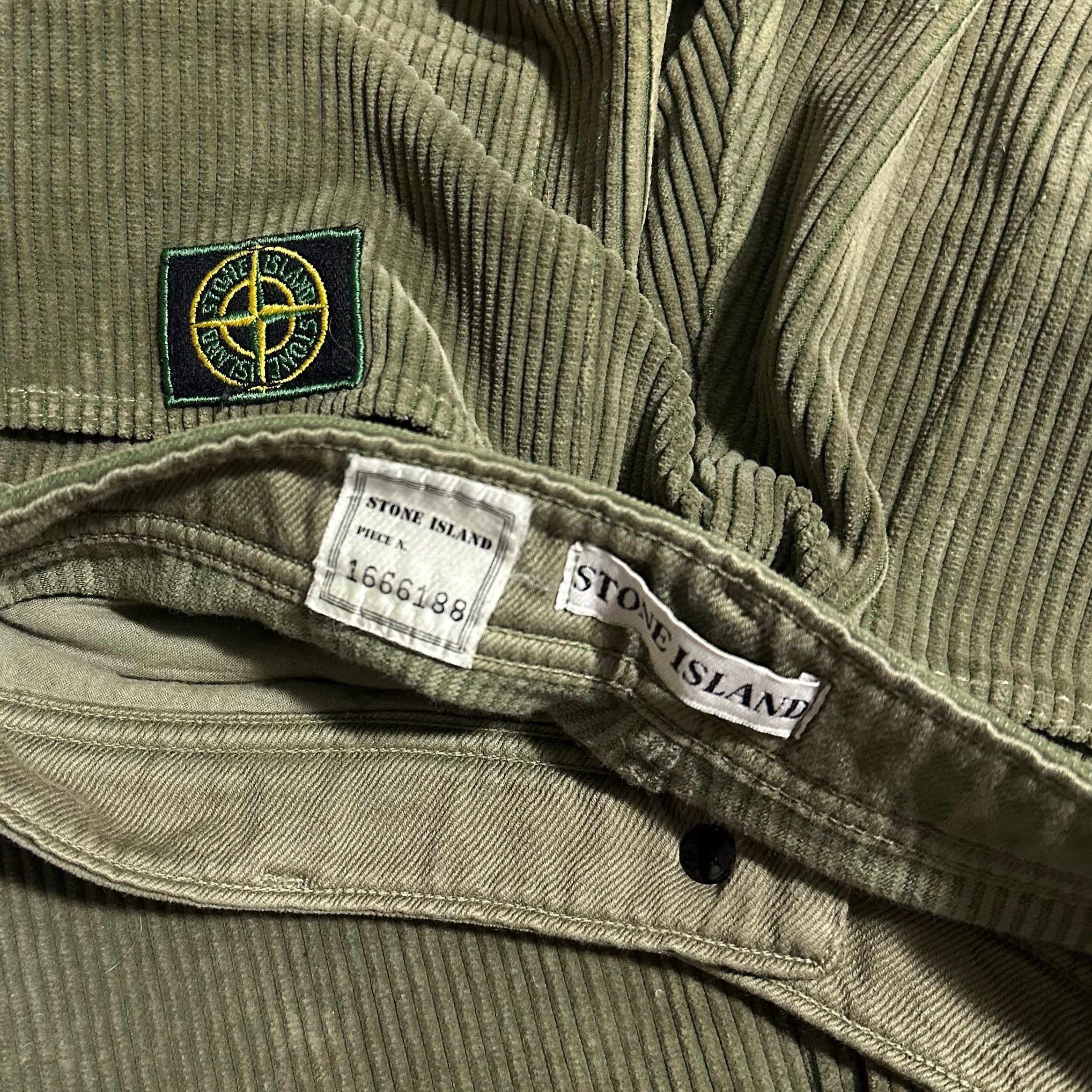 Stone Island Jumbo Corduroy Straight Leg Bottoms from late 80’s