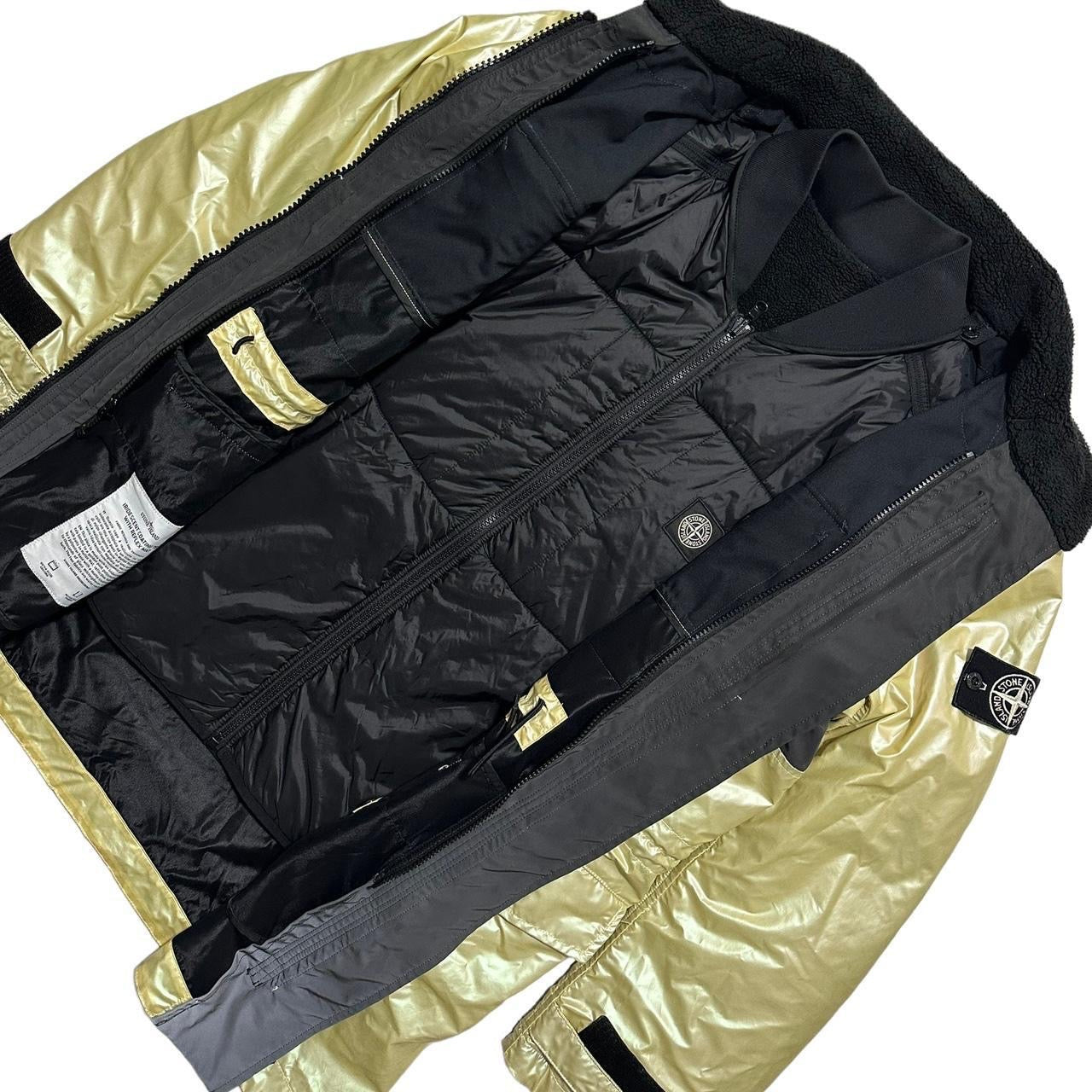 Stone Island Iridescent Coating Tela with Reflex Mat & Reversible Inner Lining