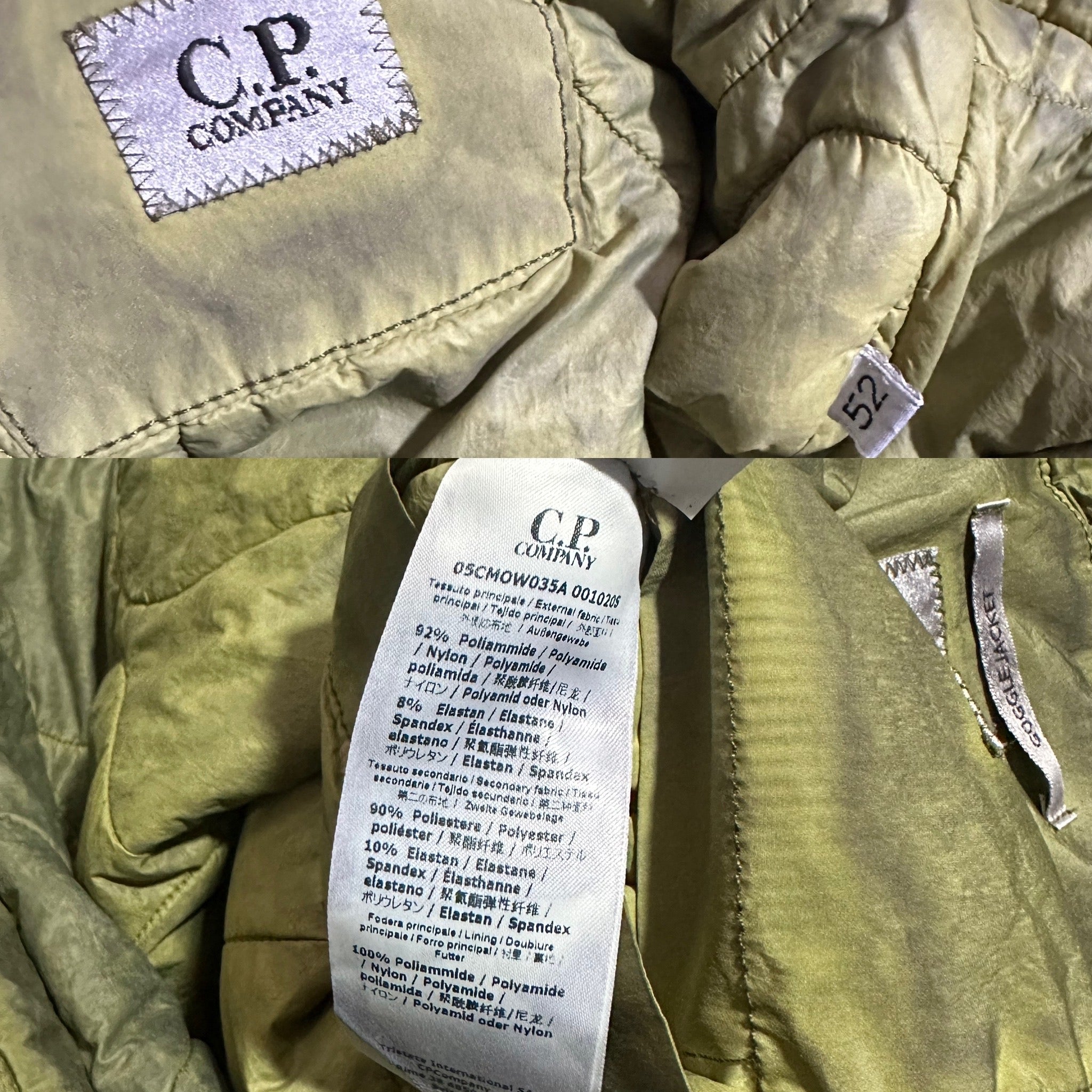 CP Company Nycra Re Colour Fron Pocket Quilted Jacket