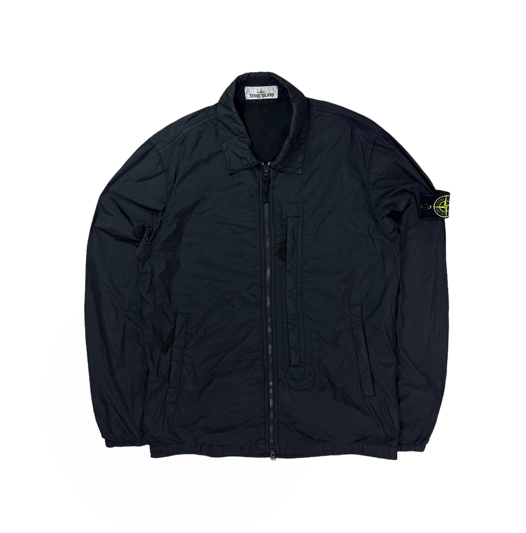 Stone Island Zip Up Nylon Overshirt