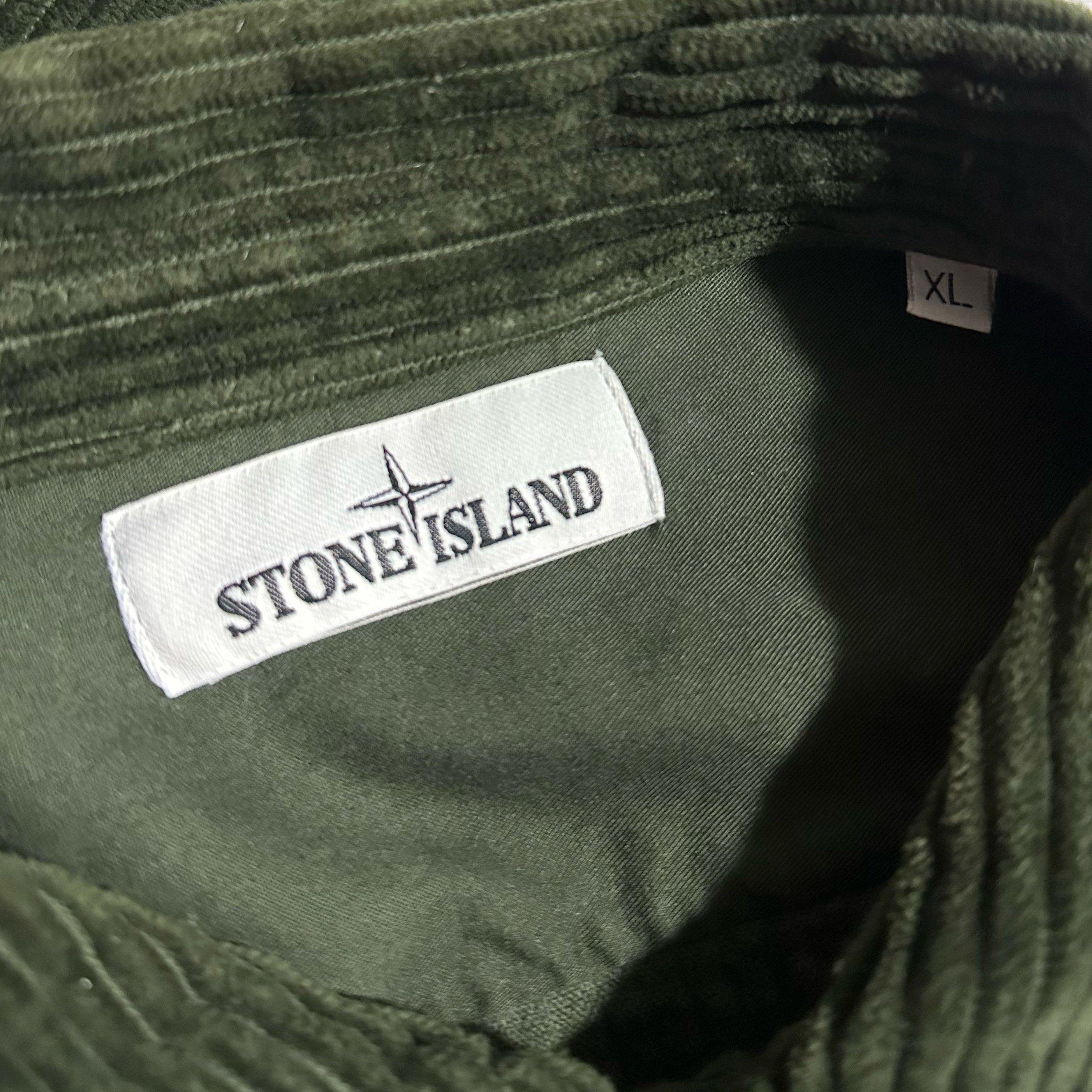 Stone Island Corduroy Embroidered Compass Shirt