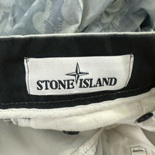 Load image into Gallery viewer, Stone Island Light Blue Camouflage Slim Cargo Trousers
