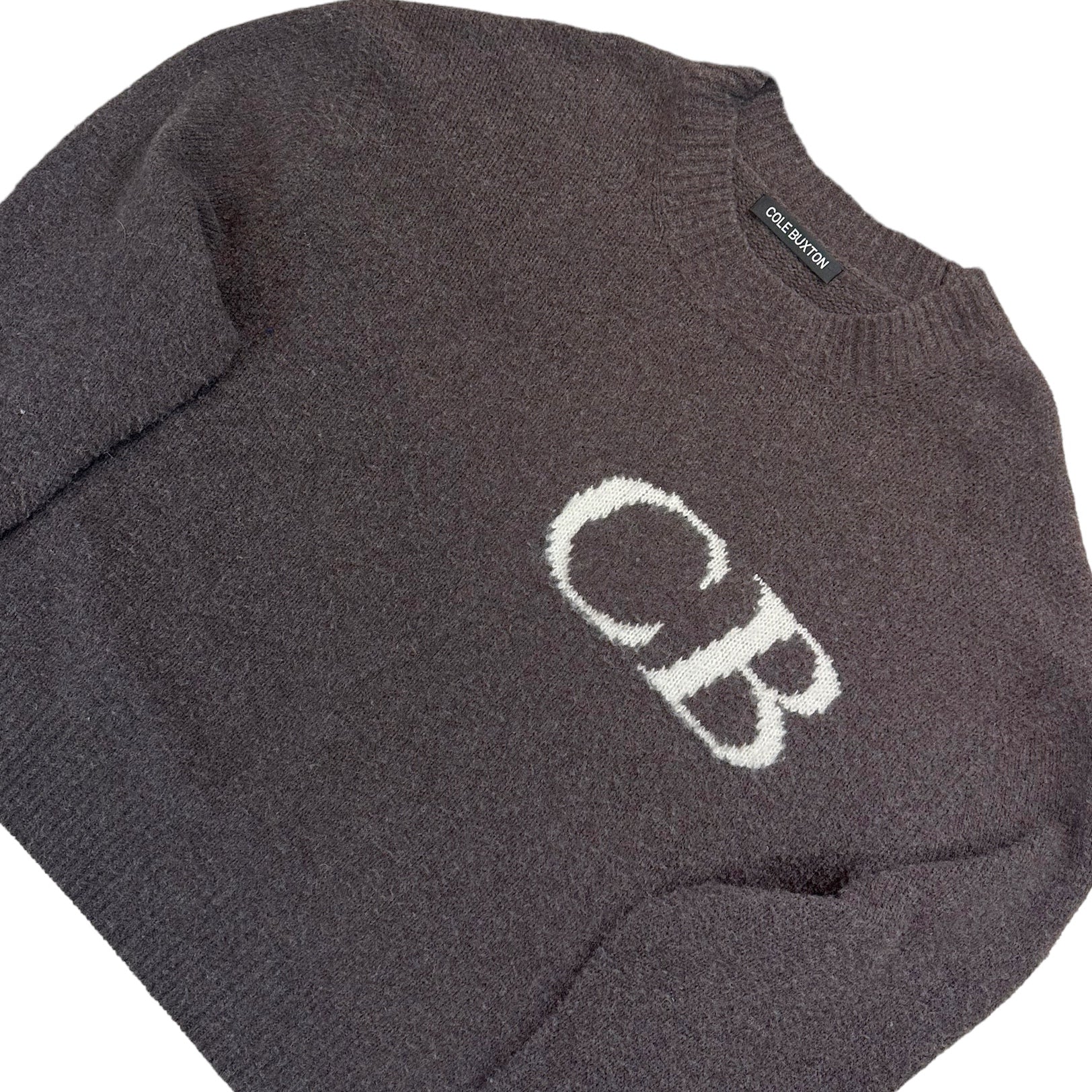 Cole Buxton Mohair Knit Pullover Logo Jumper