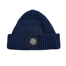 Load image into Gallery viewer, Stone Island Patch Logo Ribbed Beanie

