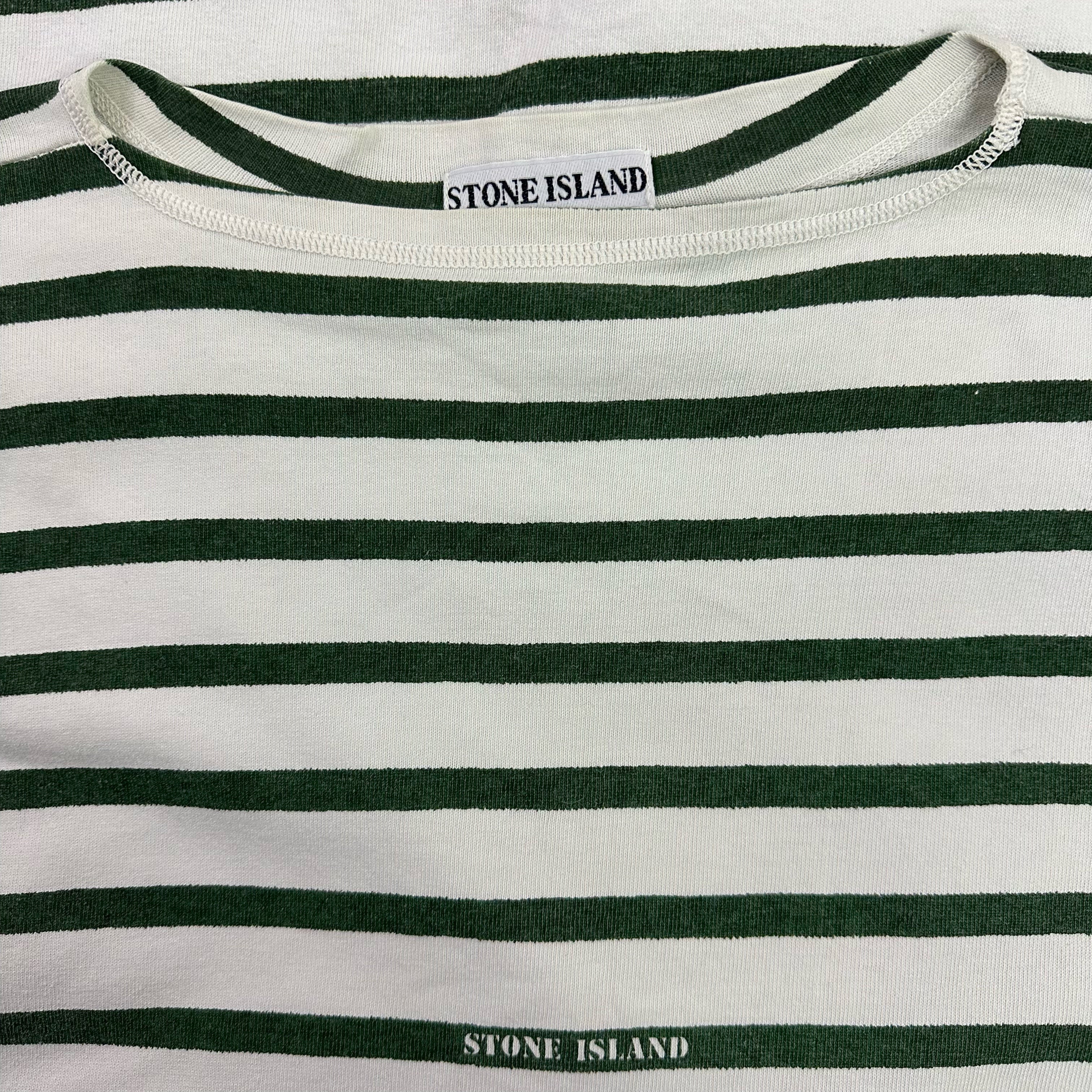 Stone Island Long Sleeved Striped T Shirt from late 80’s