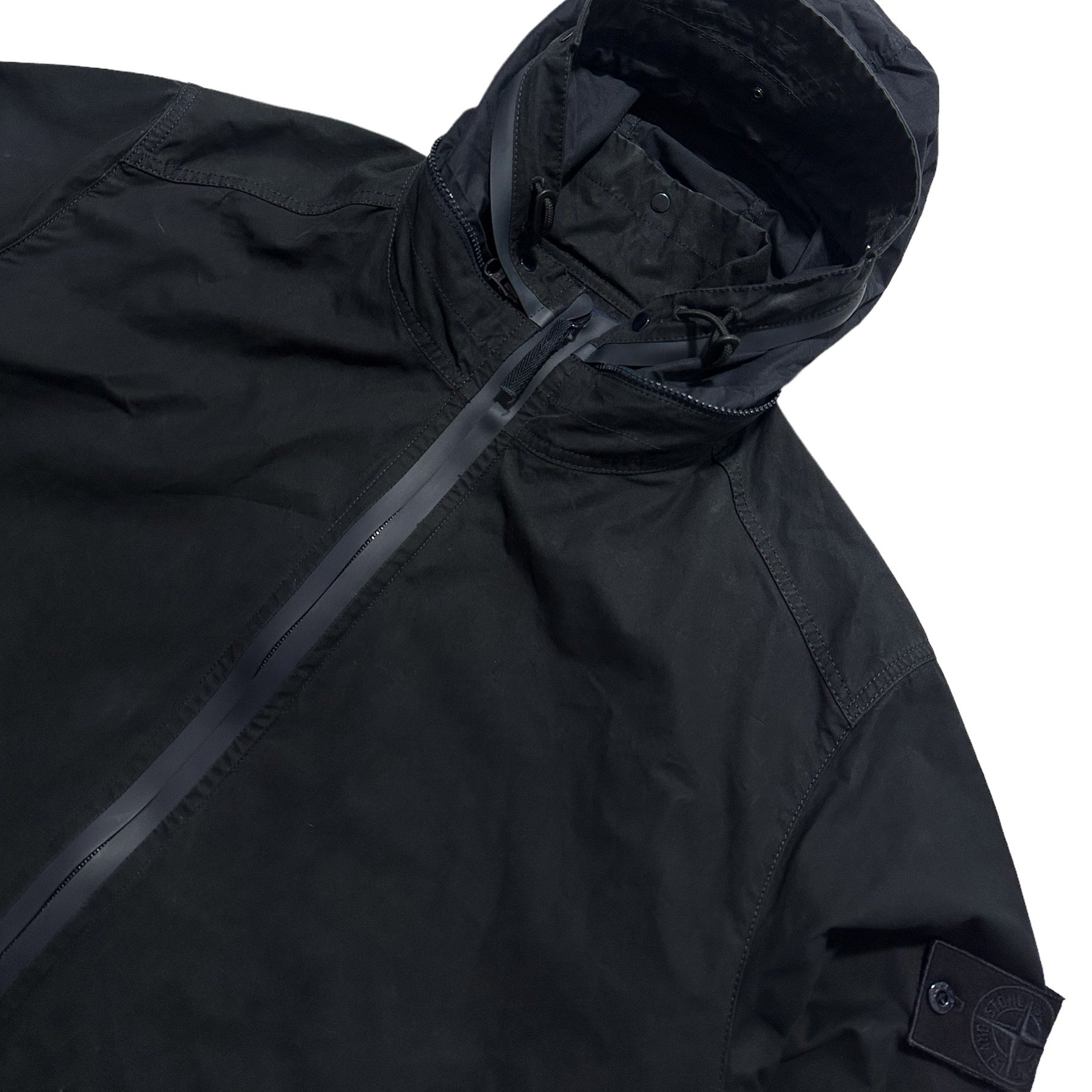 Stone Island Weatherproof Cotton Ghost Piece Parka Jacket with Packable Hood