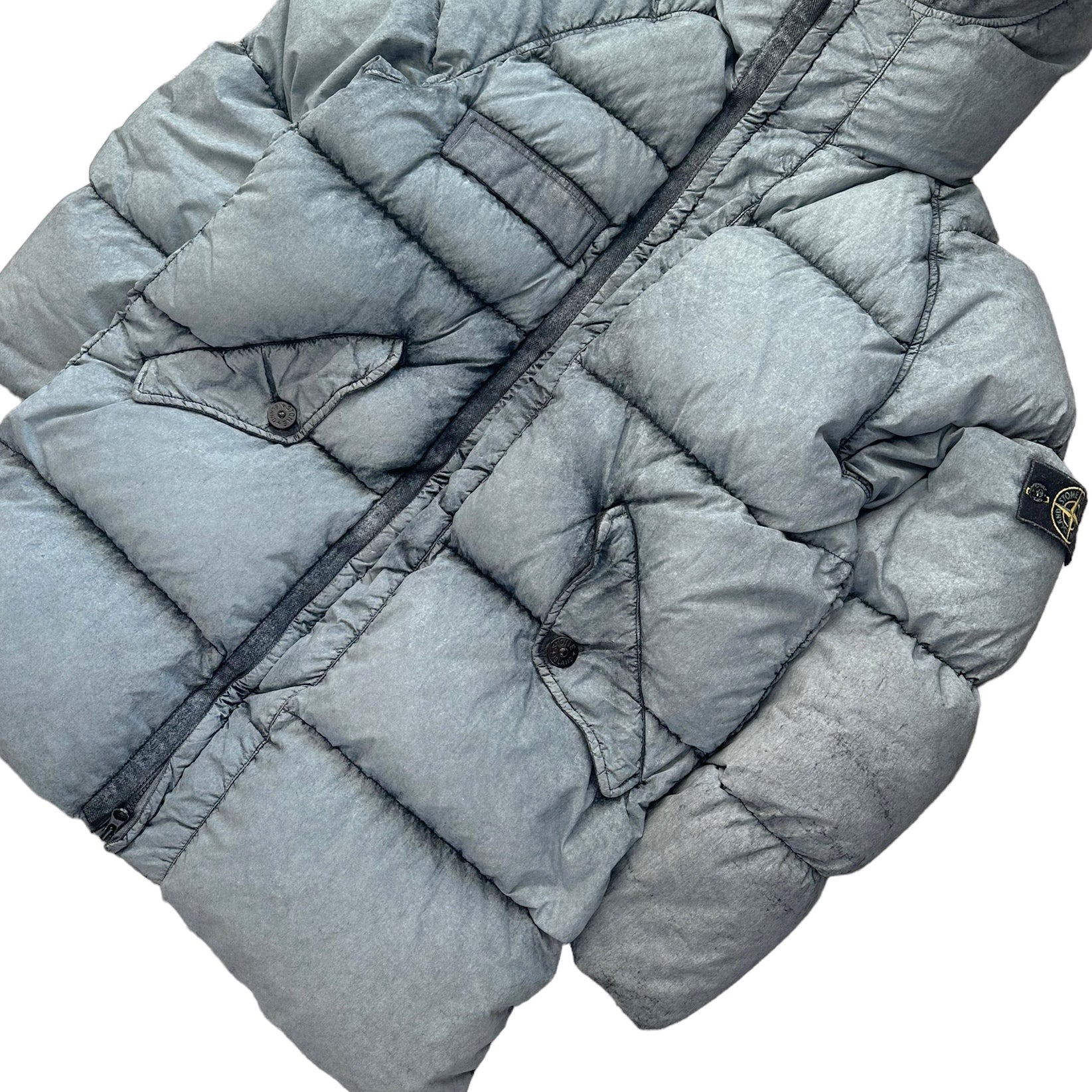 Stone Island Frost Tela Down Nylon Long Puffer Jacket
