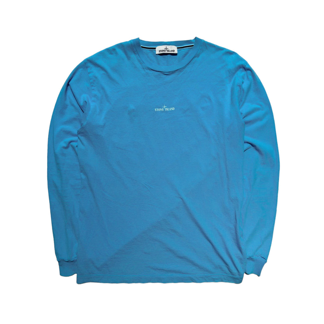 Stone Island Long Sleeved Spell Out T Shirt