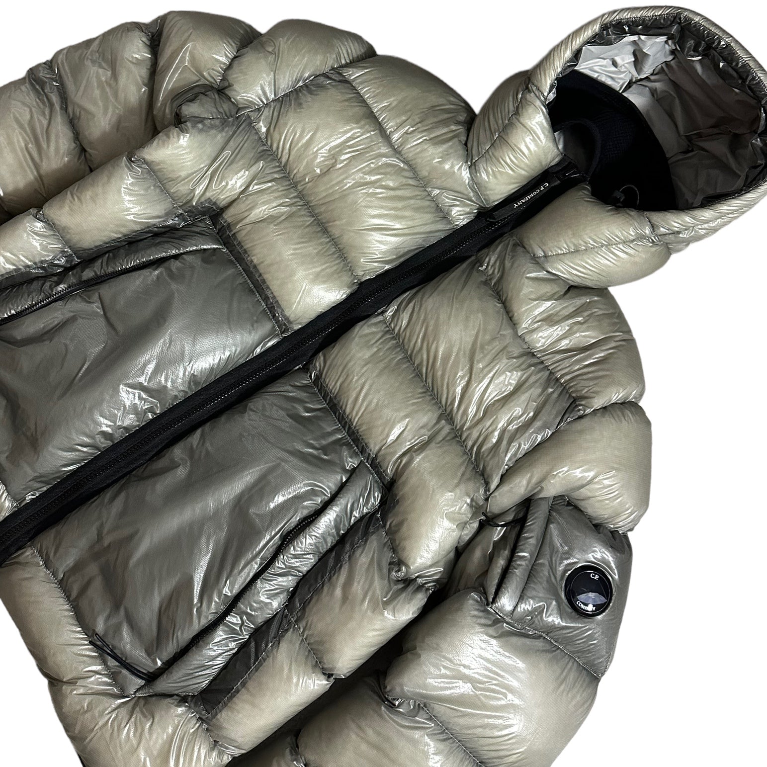CP Company DD Shell Down Puffer Jacket with Micro Lens