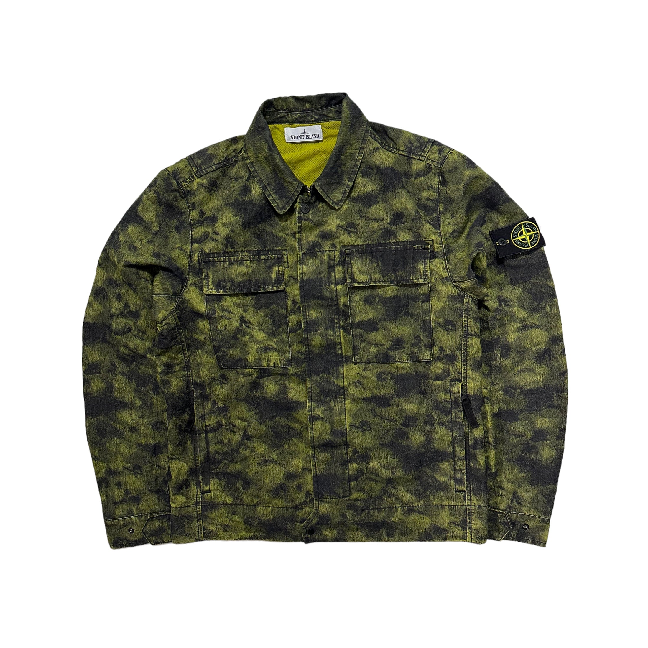 Stone Island DPM Jacquard Plated Plated Button Up Jacket