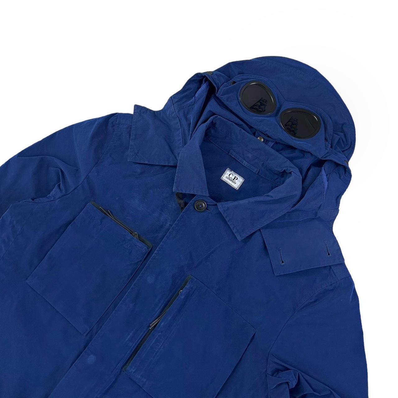 CP Company Zip Up Cotton Nylon Goggle Hoodie