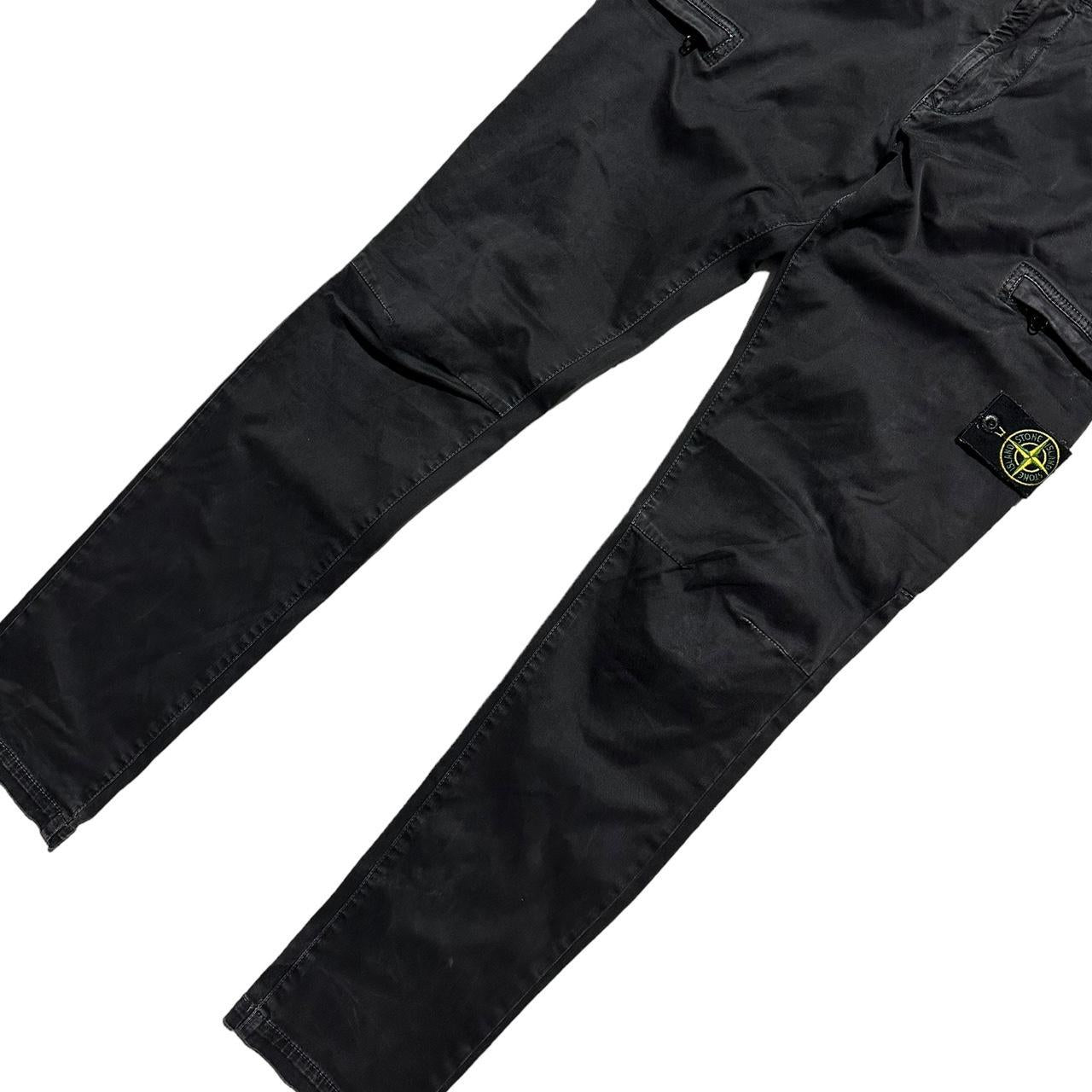 Stone Island Slim Fit Garment Dyed Cargo Trousers