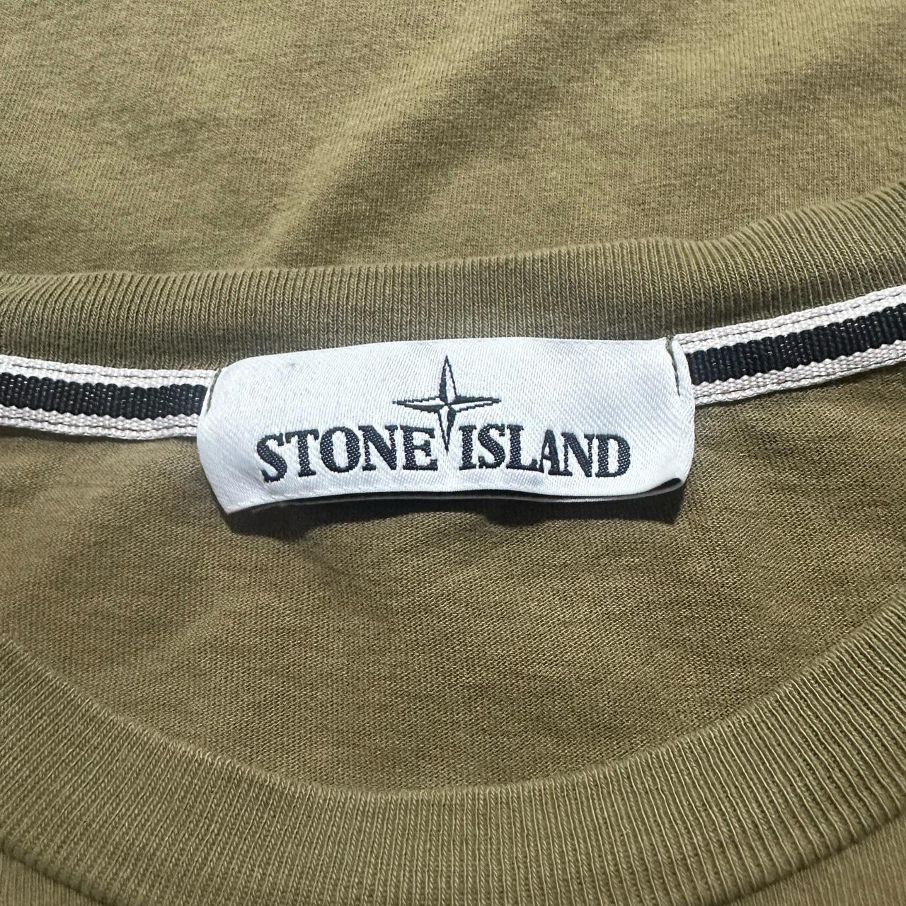 Stone Island Spell Out Logo Short Sleeved T Shirt