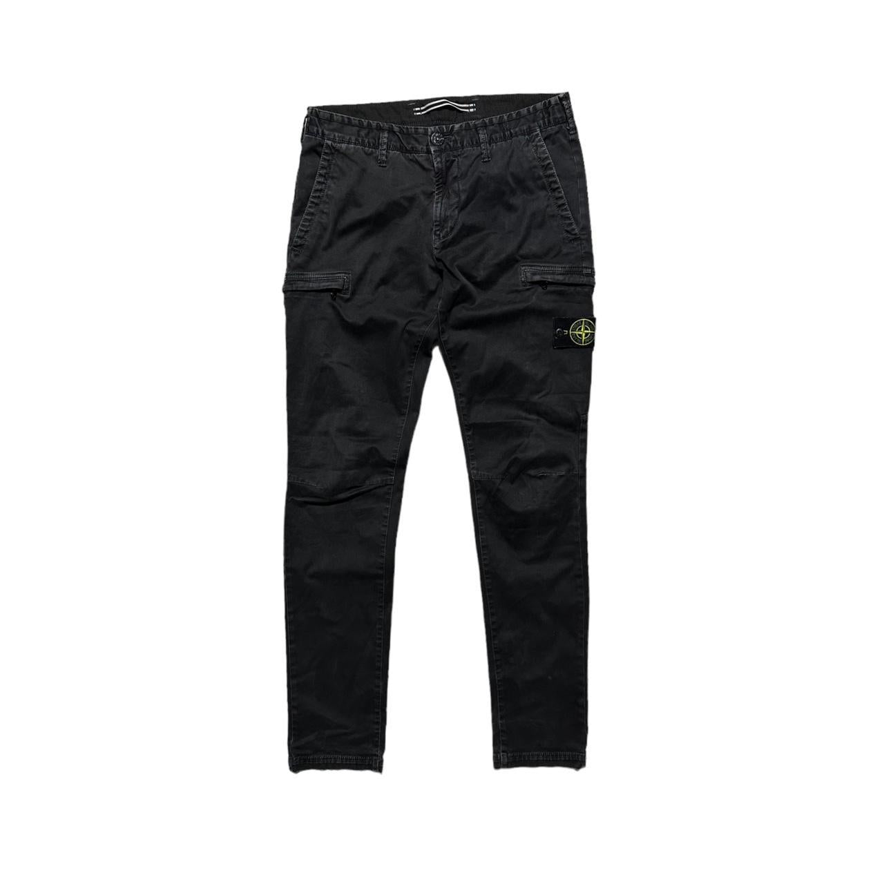 Stone Island Slim Fit Garment Dyed Cargo Trousers