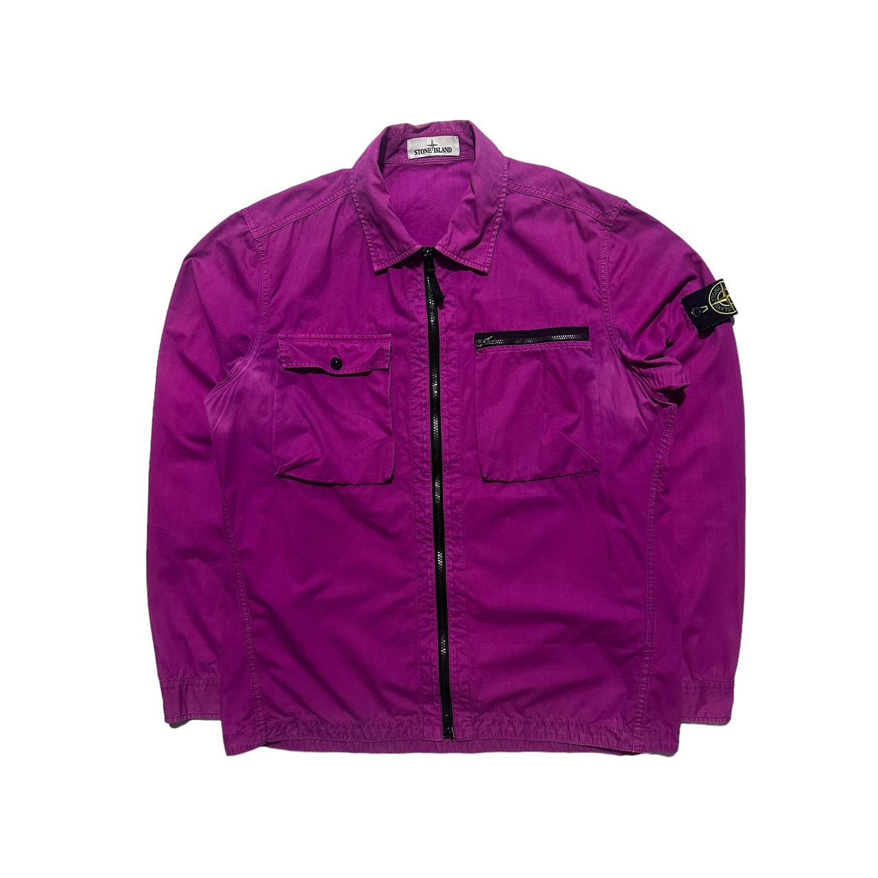 Stone Island Zip Up Double Pocket Overshirt