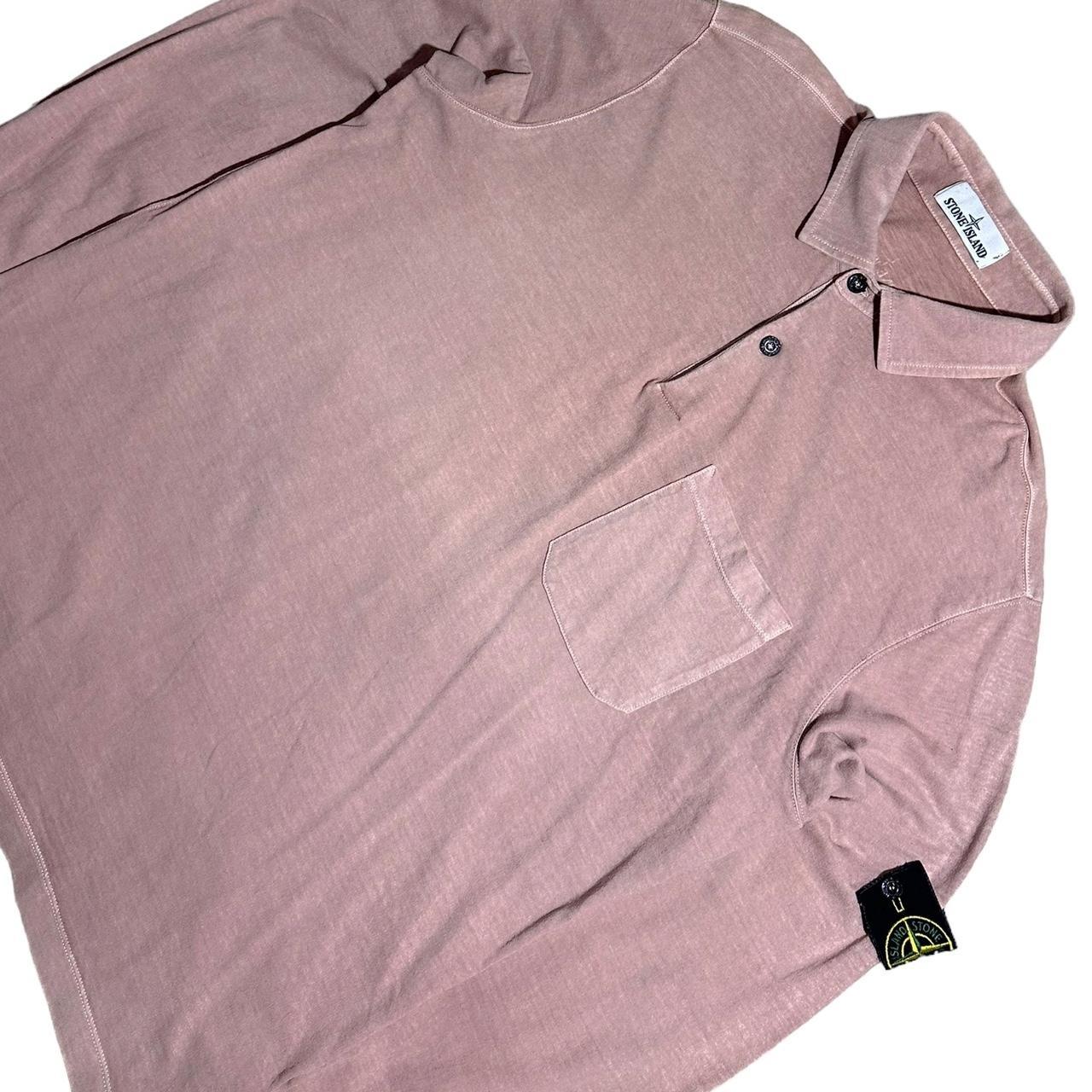 Stone Island Pullover Long Sleeve Polo Shirt