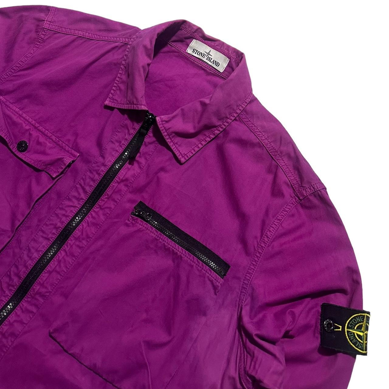 Stone Island Zip Up Double Pocket Overshirt