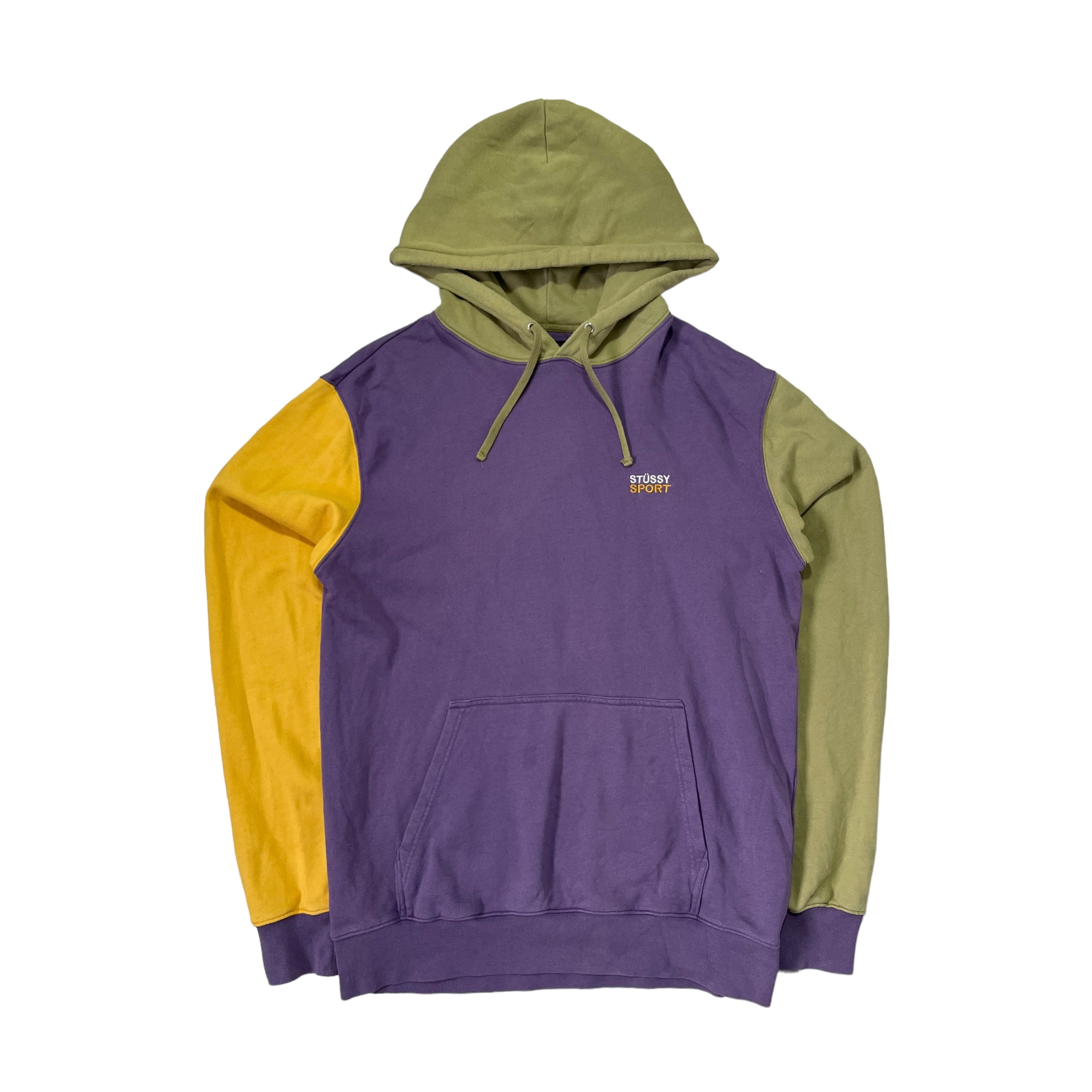 Stussy Panel Pullover Hoodie with Drawstrings