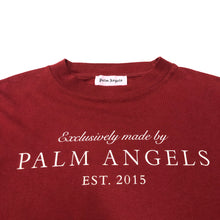 Load image into Gallery viewer, Palm Angels EST 2015 Spell Out Short Sleeved T Shirt with Back Print Initials

