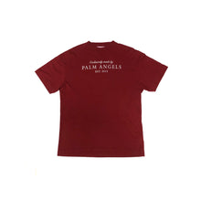 Load image into Gallery viewer, Palm Angels EST 2015 Spell Out Short Sleeved T Shirt with Back Print Initials
