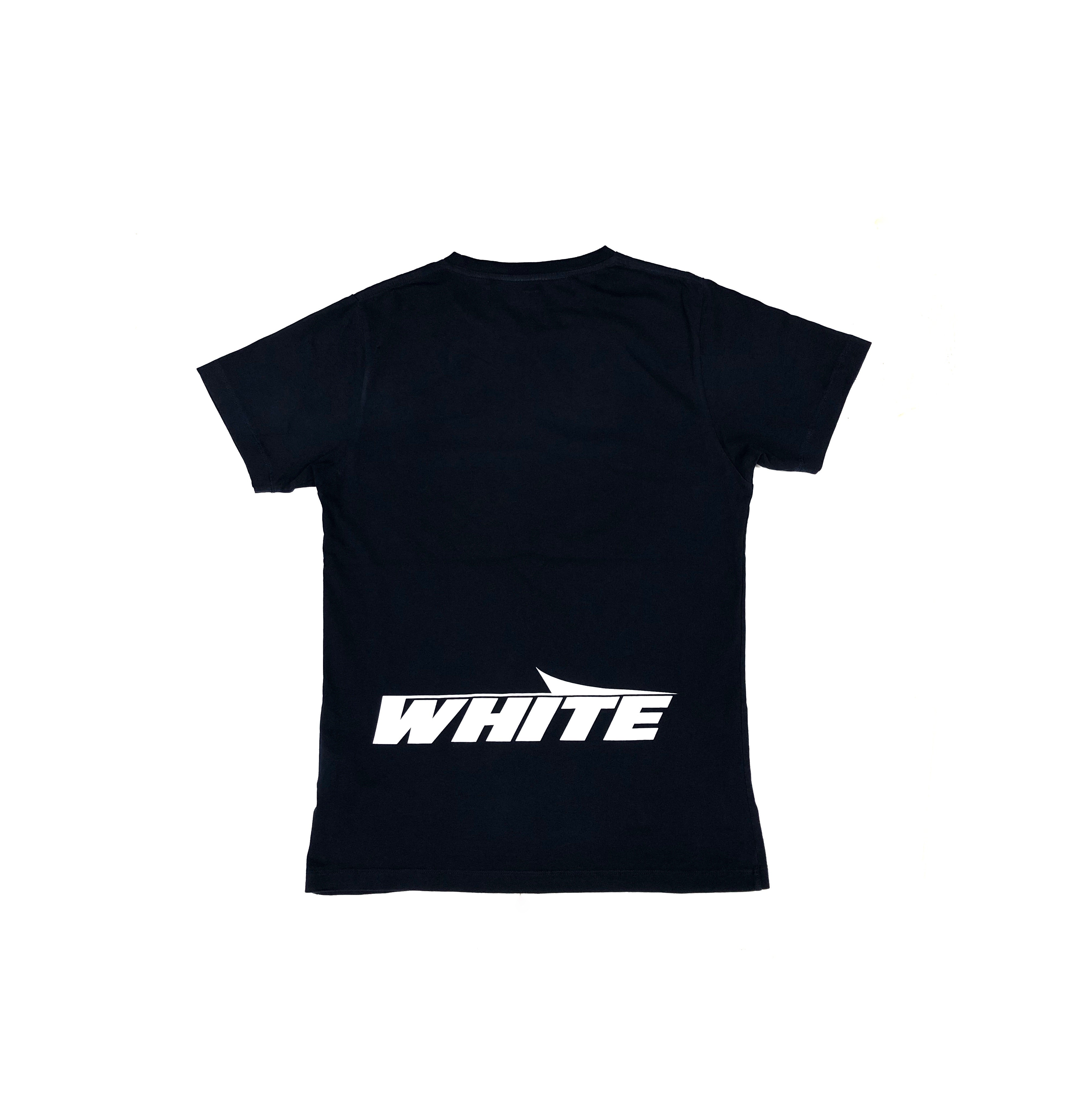 Off White Fade Spell Out Short Sleeved T Shirt